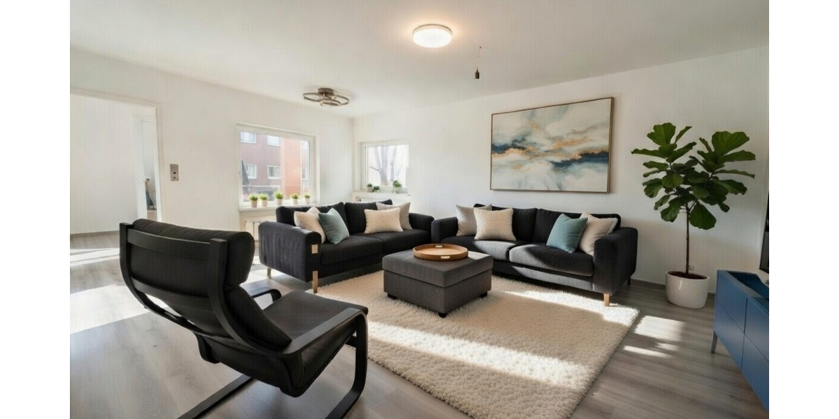Großzügige 3,5-Zimmer-Wohnung mit Südbalkon, Stellplatz und modernisiertem Badezimmer - Etagenwohnung Senden | Angebot:26975249